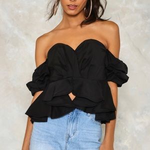Nasty Gal Off-Shoulder Top